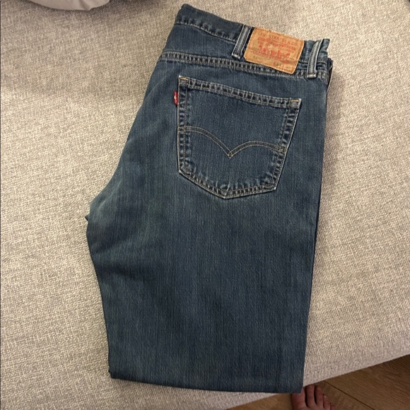 Levi's Dark Blue Straight-Leg Jeans - Picture 2 of 5
